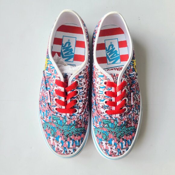 Vans Off The Wall x Where's Waldo Classic Skate Sneakers Women's 7 / Men's 5.5 - Picture 5 of 12